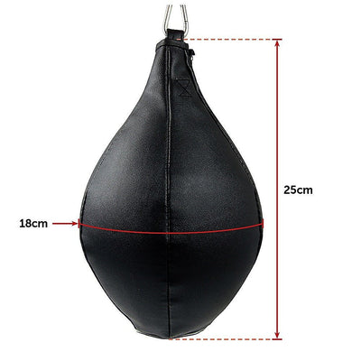 Boxing Speed Bag CowHide Leather MMA Punching Focus Bag Muay Thai Training Speed