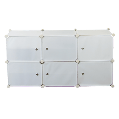 White Cube DIY Shoe Cabinet Rack Storage Portable Stackable Organiser Stand