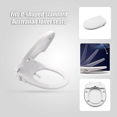 Non Electric Bidet Toilet Seat W/ Cover Bathroom Spray Water Wash