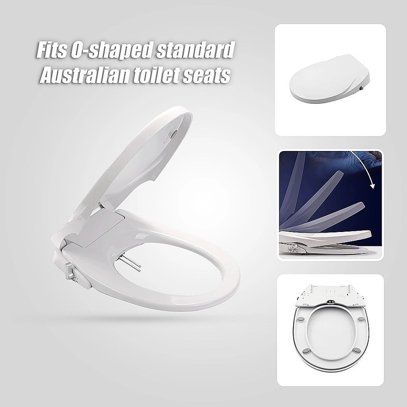 Non Electric Bidet Toilet Seat W/ Cover Bathroom Spray Water Wash