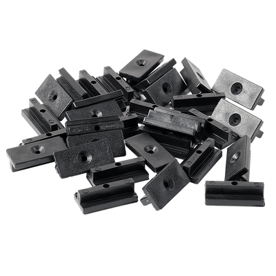 100 Composite Decking Hidden Fixing Fasteners Plastic T Clips & Screws