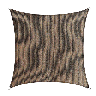 Rectangle Sun Shade Sail Fabric Garden Patio Pool Awning Canopy Cover Coffee