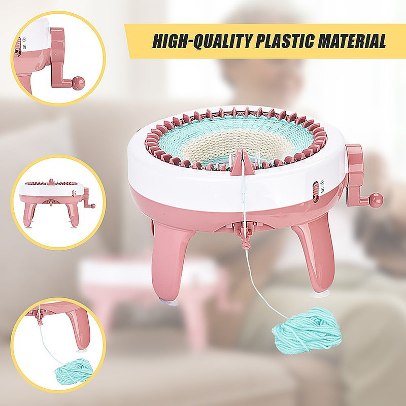 DIY Knitting Machine Smart Weaving Knit Rotating Kids Toy Scarf Sock Hat Gift