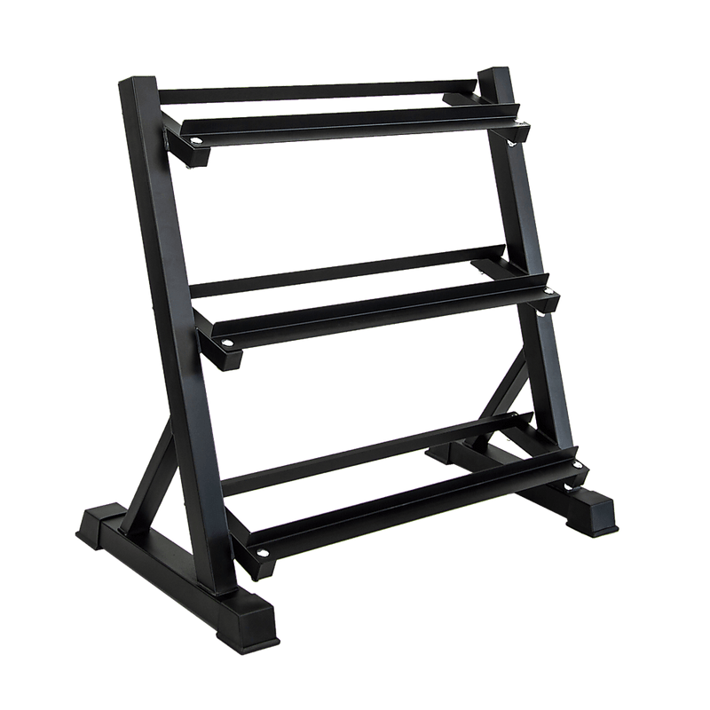 Dumbbell Rack Storage Stand Hex Weight Heavy Duty 3 Tier Wide Home Gym Fitness