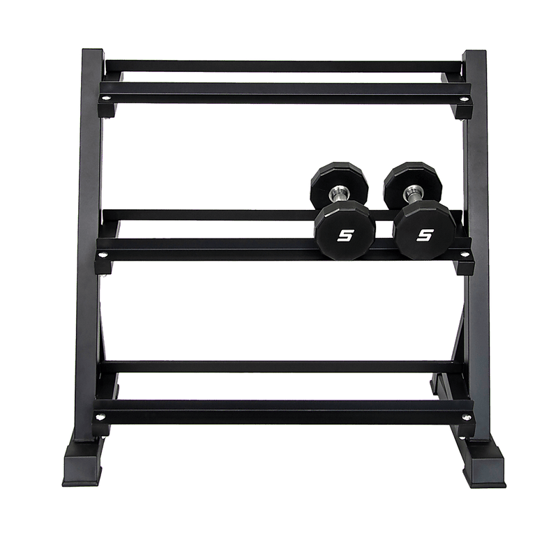 Dumbbell Rack Storage Stand Hex Weight Heavy Duty 3 Tier Wide Home Gym Fitness