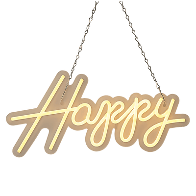 Happy Birthday Neon Sign Hanging Glowing Party Decoration