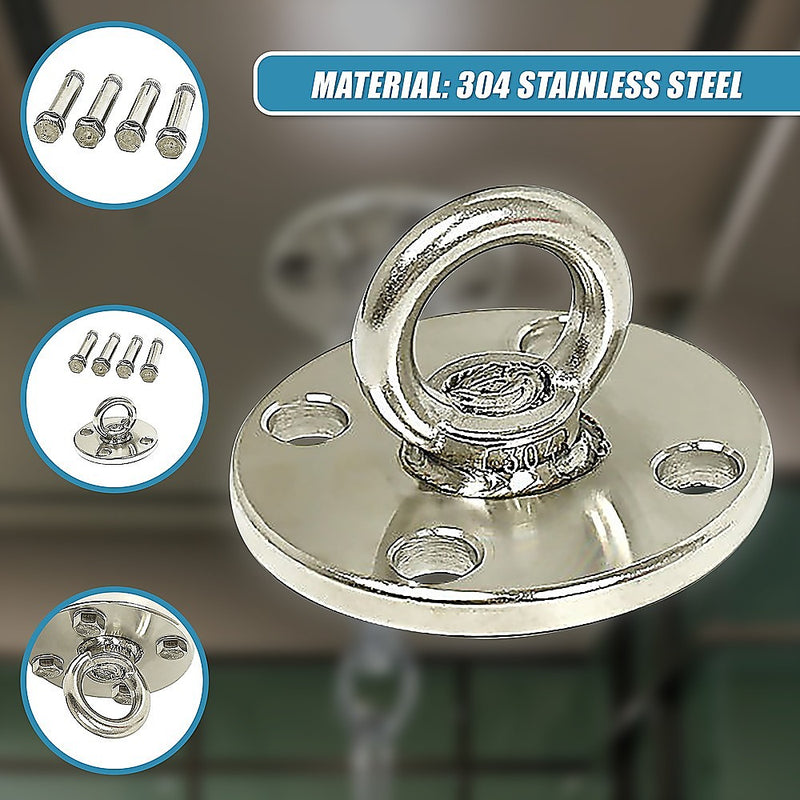 304 Stainless Steel Suspension Hook Wall Ceiling Mount Hanger Anchor Bracket