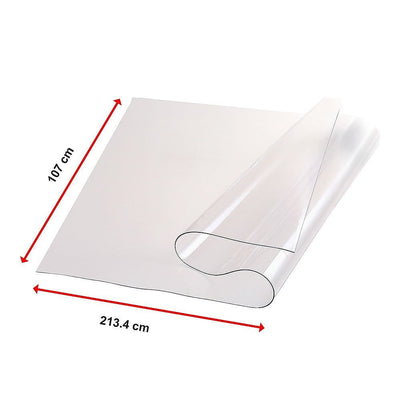 PVC Tablecloth Protector Table Cover Dining Table Cloth Plastic 2134x1070mm 1.5mm