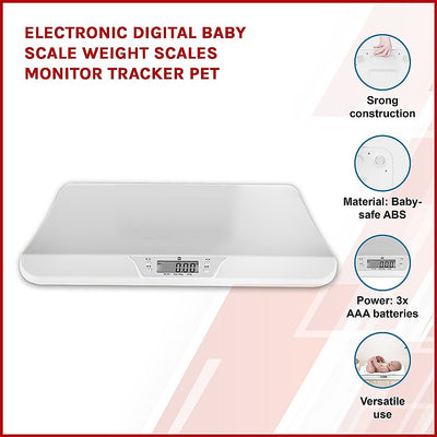 Electronic Digital Baby Scale Weight Scales Monitor Tracker Pet