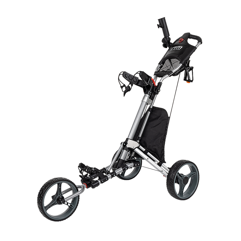 Golf Club Buggy Trolley Cart Compact Foldable 3 Wheel