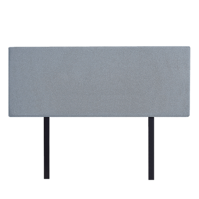 Linen Fabric Queen Bed Deluxe Headboard Bedhead - Berlin Blue