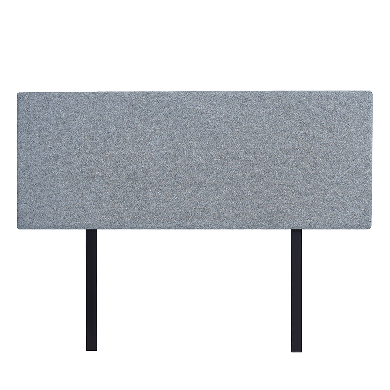 Linen Fabric Queen Bed Deluxe Headboard Bedhead - Berlin Blue