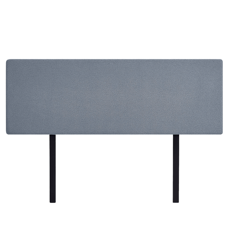 Linen Fabric King Bed Deluxe Headboard Bedhead - Berlin Blue