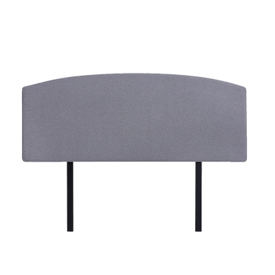 Linen Fabric Double Bed Curved Headboard Bedhead - Slate Ash