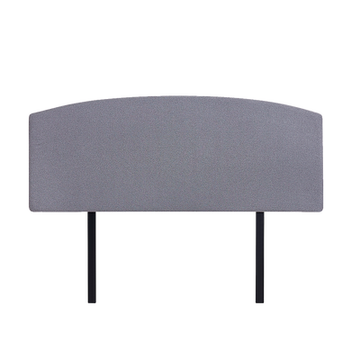 Linen Fabric Double Bed Curved Headboard Bedhead - Slate Ash