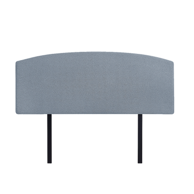 Linen Fabric Double Bed Curved Headboard Bedhead - Berlin Blue