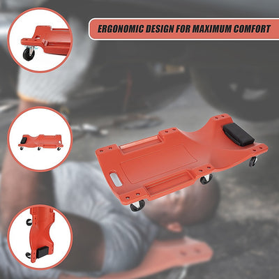 92cm Professional Rolling Mechanics Car Creeper Crawler Board Under Car Tool