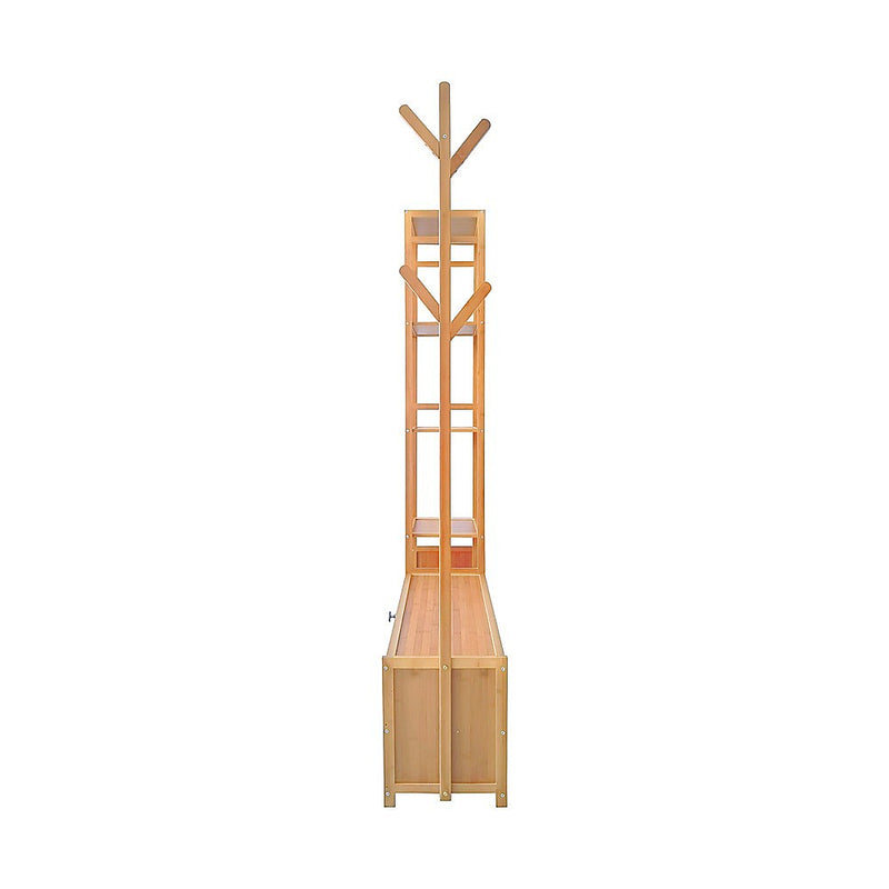 100cm Clothes Rack Stand Storage Shelves Modern Coat Tree