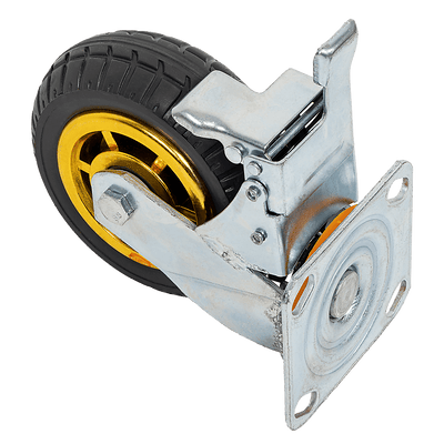 Castor Wheels 4 x 6" 150mm Swivel Silent Caster 2 Brakes 800KG