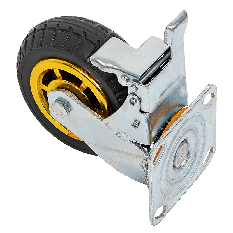 Castor Wheels 4 x 6" 150mm Swivel Silent Caster 2 Brakes 800KG