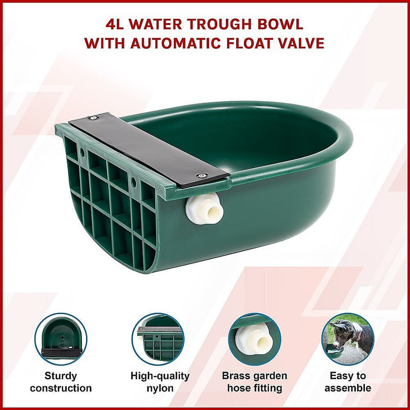 4L Water Trough Bowl with Automatic Float Valve