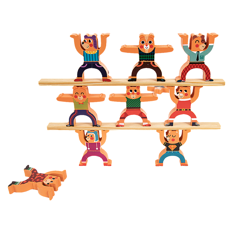 Balancing Stacking Blocks Educational Balance Wooden Acrobatic Toys Game