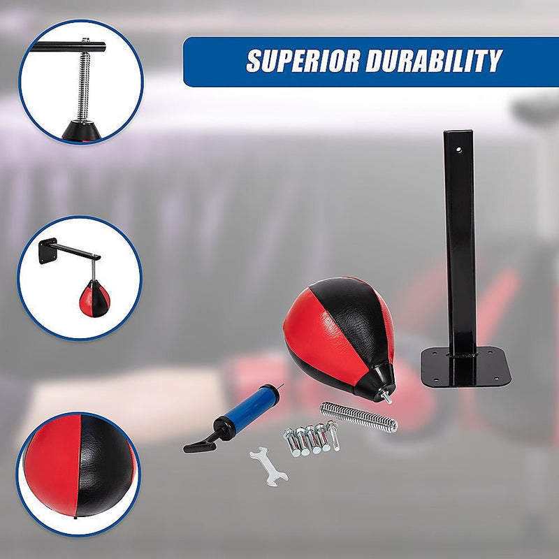 Speed Bag Boxing Punching Bag Wall Mount Reflex Training