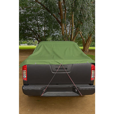 3x4M Army Heavy Duty Waterproof Canvas Tarp Tarpaulin Sun Blocked Dustproof