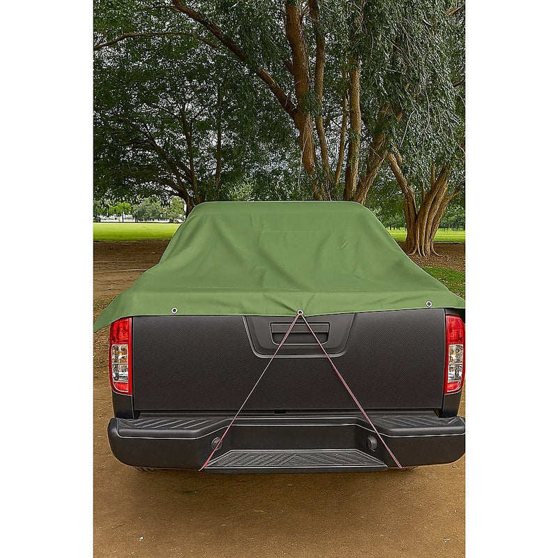 3x4M Army Heavy Duty Waterproof Canvas Tarp Tarpaulin Sun Blocked Dustproof