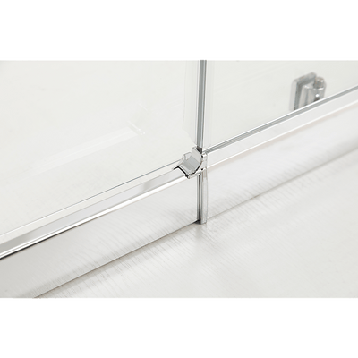 Adjustable 1200x1200mm Double Sliding Door Glass Shower Screen in Chrome