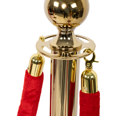 4 x Queue Barriers + 3 Ropes Exhibition Crowd Control Bollards