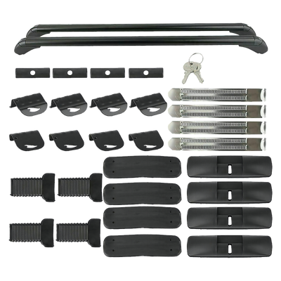 Lockable Aluminium Car Roof Rack Bars Without Rail Anti Theft Luggage Carrier