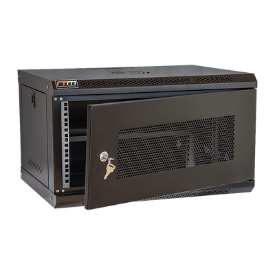 19" 6U Wall Mount Network DVR NVR Data Cabinet Enclosure