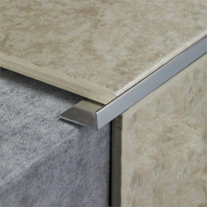 10 x Tile Trim Heavy Duty L Shaped Edge Aluminium 10mm
