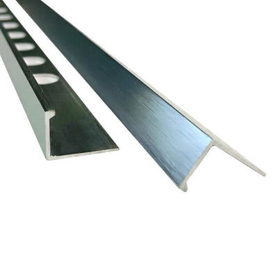 10 x Tile Trim Heavy Duty L Shaped Edge Aluminium 10mm
