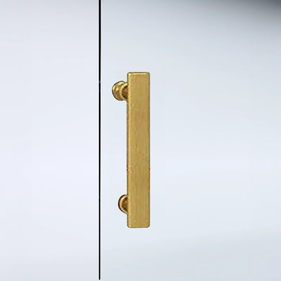Adjustable 900x900mm Double Sliding Door Glass Shower Screen in Gold