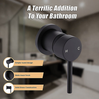 Single Round Shower Bath Mixer Tap Bathroom WATERMARK Approved