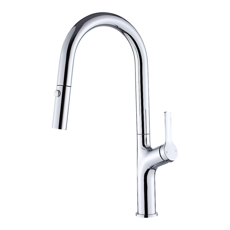 Kitchen Laundry Bathroom Basin Sink Pull Out Mixer Tap Faucet in Chrome