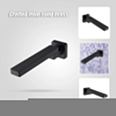 Bath In Wall Swivel Spout in Matte Black