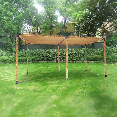 Roof Pergola Gazebo Shed Matte Black Steel Brackets and Coffee Screen DIY Kits