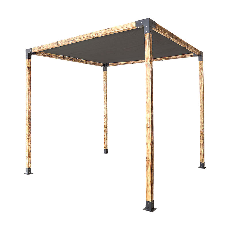 Roof Pergola Gazebo Shed Matte Black Steel Brackets and Black Screen DIY Kits