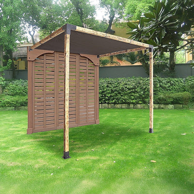 Roof Pergola Gazebo Shed Matte Black Steel Brackets and Black Screen DIY Kits