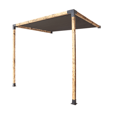 Roof Pergola Gazebo Shed Matte Black Steel Brackets and Black Screen DIY Kits