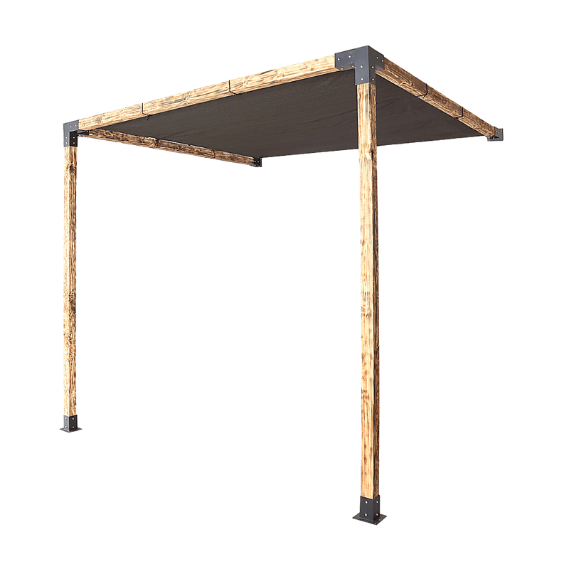 Roof Pergola Gazebo Shed Matte Black Steel Brackets and Black Screen DIY Kits