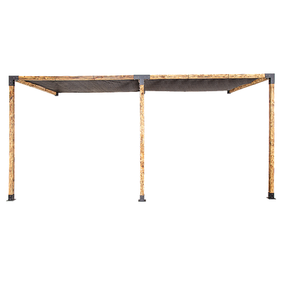 Roof Pergola Gazebo Shed Matte Black Steel Brackets and Black Screens DIY Kits