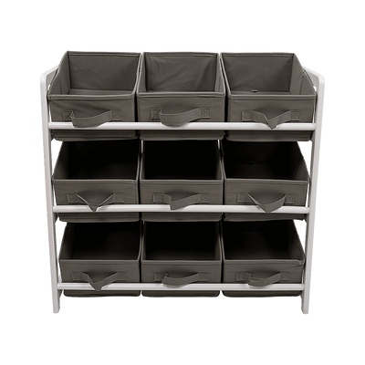 Kids Toy Box Storage Unit Drawers Childrens Bedroom Shelf Baby Nursery Furniture Grey