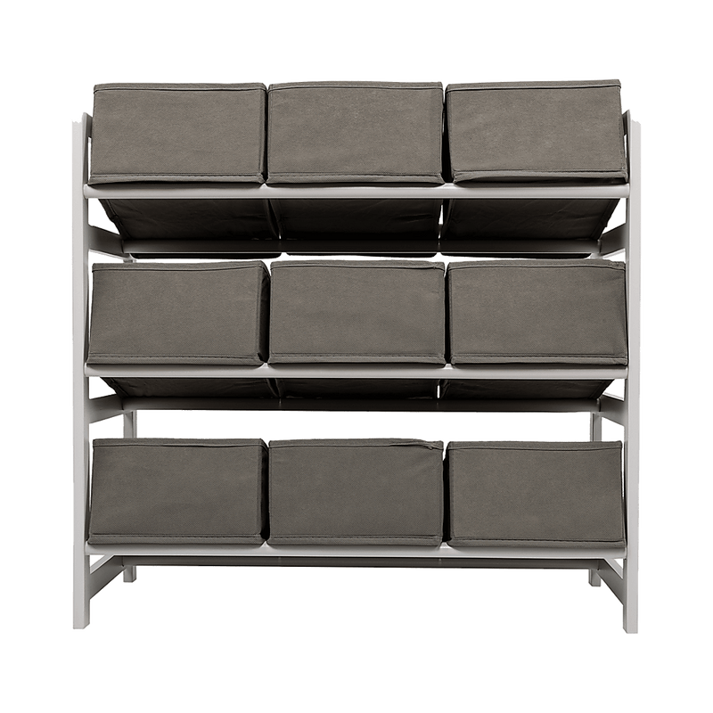 Kids Toy Box Storage Unit Drawers Childrens Bedroom Shelf Baby Nursery Furniture Grey