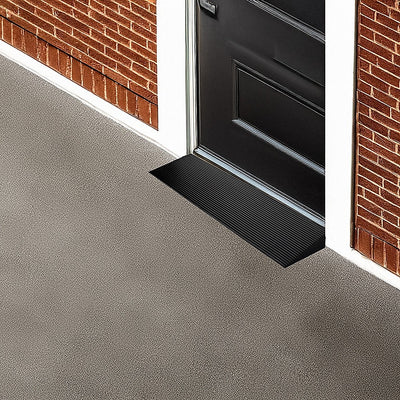 Cuttable Threshold Ramp Rubber Wheelchair Ramp Solid 4 cm Rise 90 cm Wide