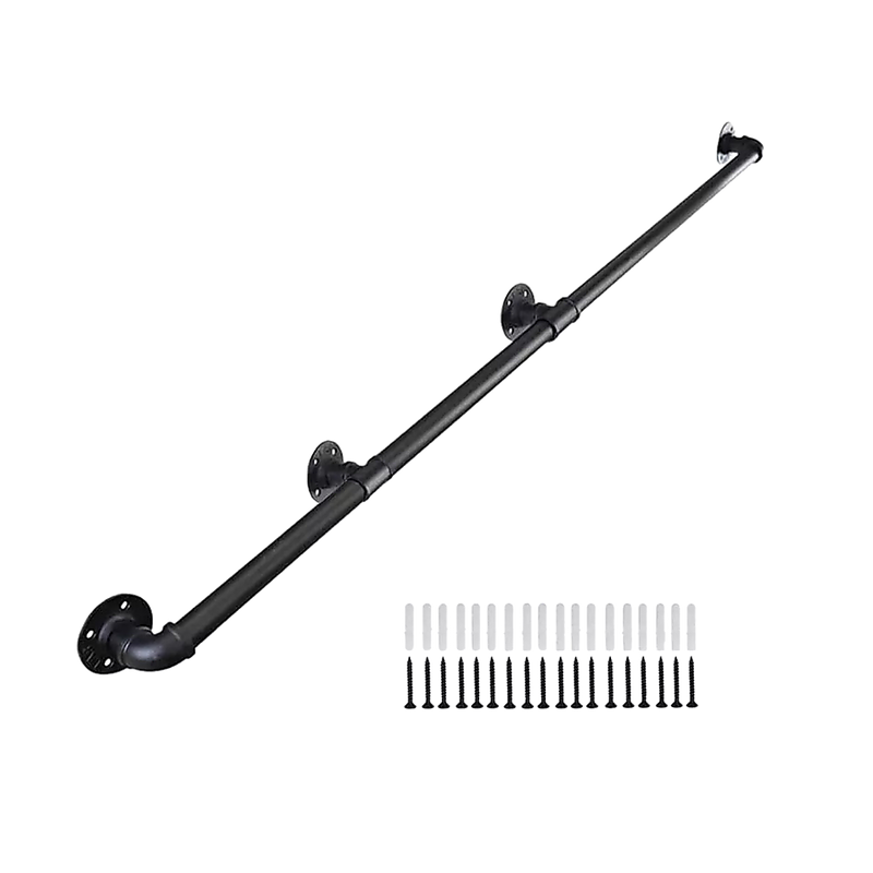 3m Handrail Stair Rail Grab Balustrade Staircase Banister + Installation Kit