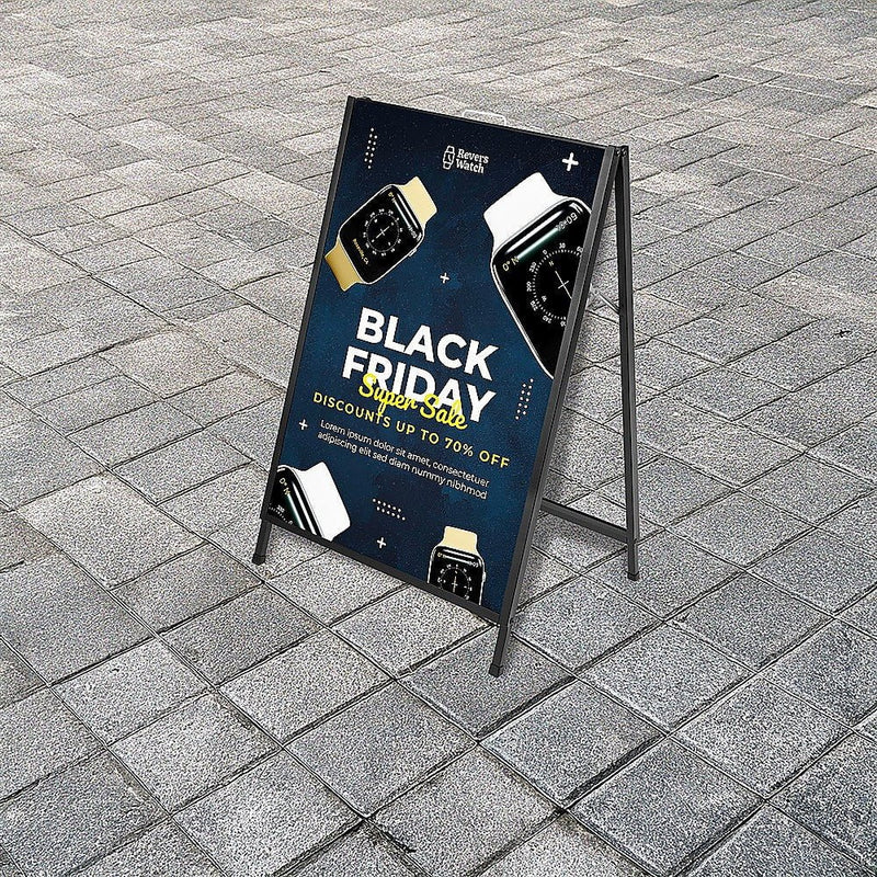 A Frame Sign 60x90cm Sidewalk Plastic Poster Board Outdoor Display